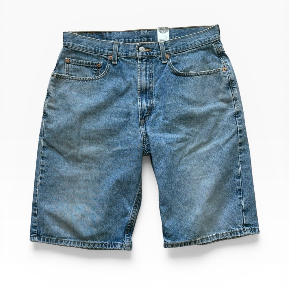 Vintage Levis 569 Loose Straight Denim Shorts 90s Baggy Skater Jean Shorts W32